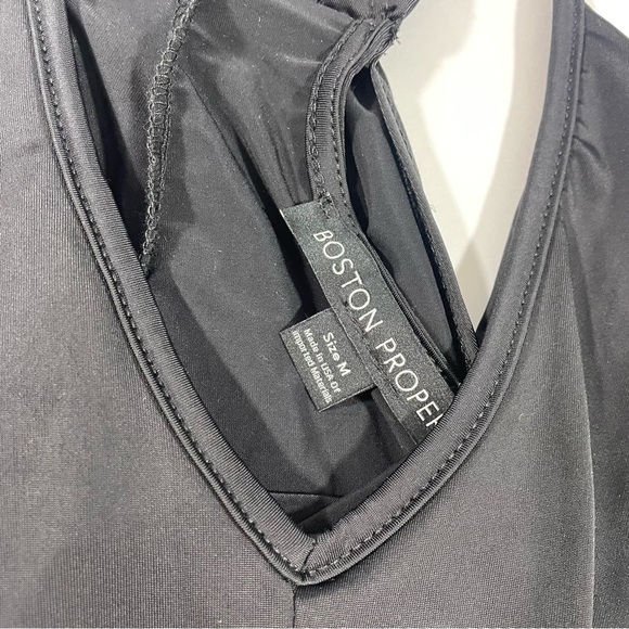 New Boston Proper Halter Blouson Short Dress - Picture 5 of 8